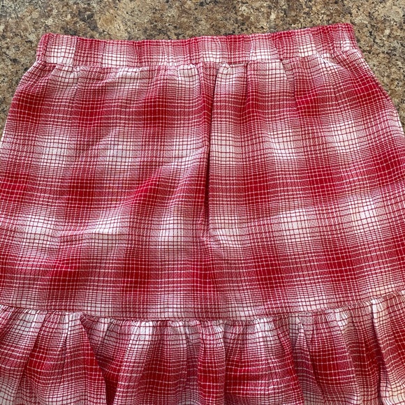 Checkered Ruffle Skirt - Picture 3 of 4